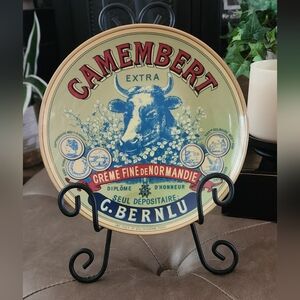 Vintage Design Camembert Cheese Plate Set